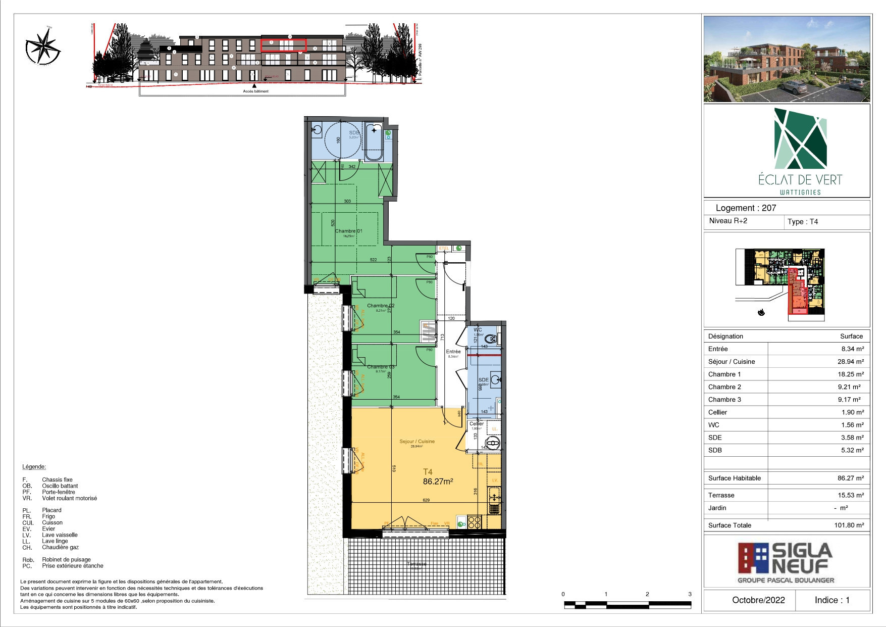 vente appartement WATTIGNIES