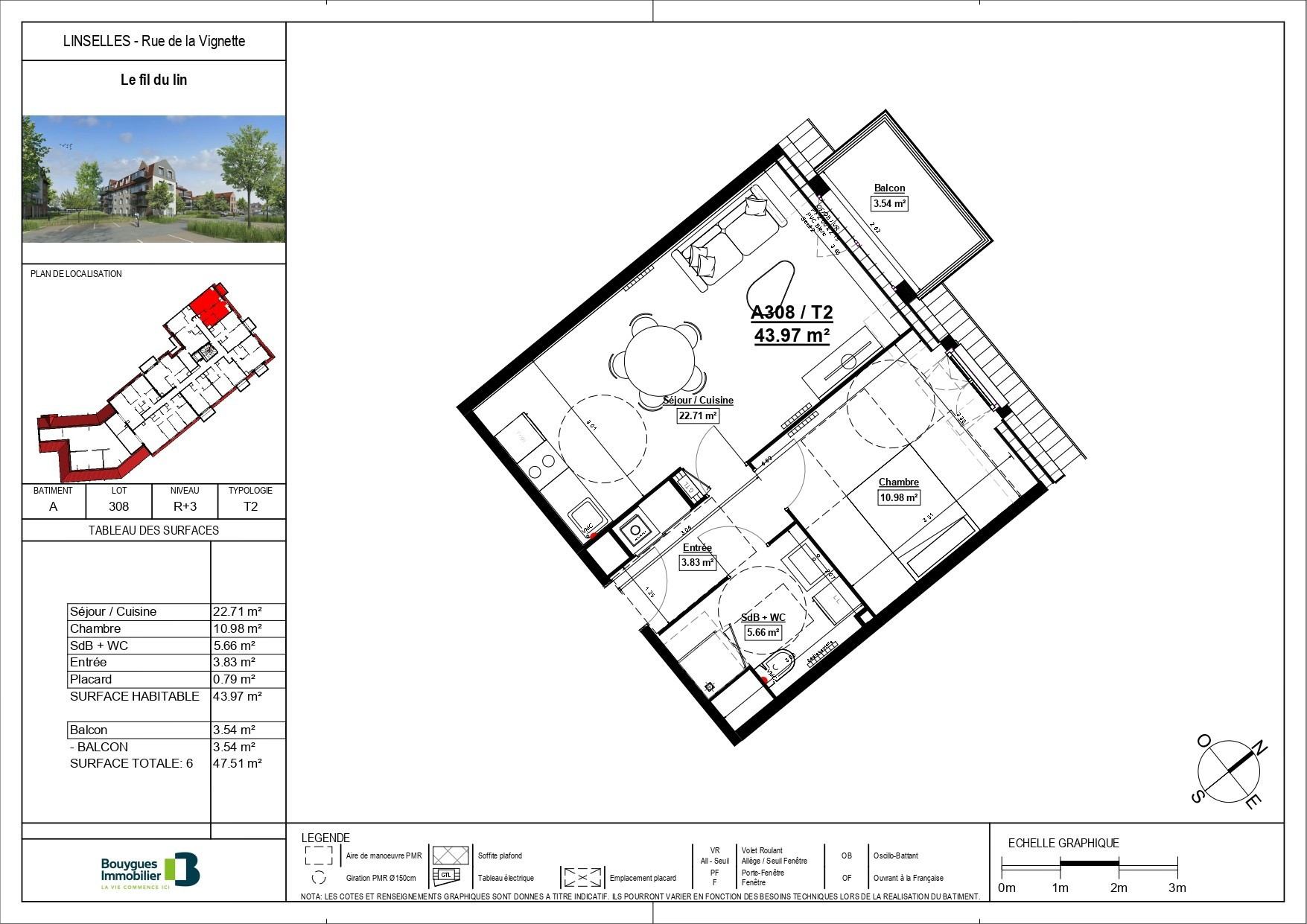 location appartement LINSELLES
