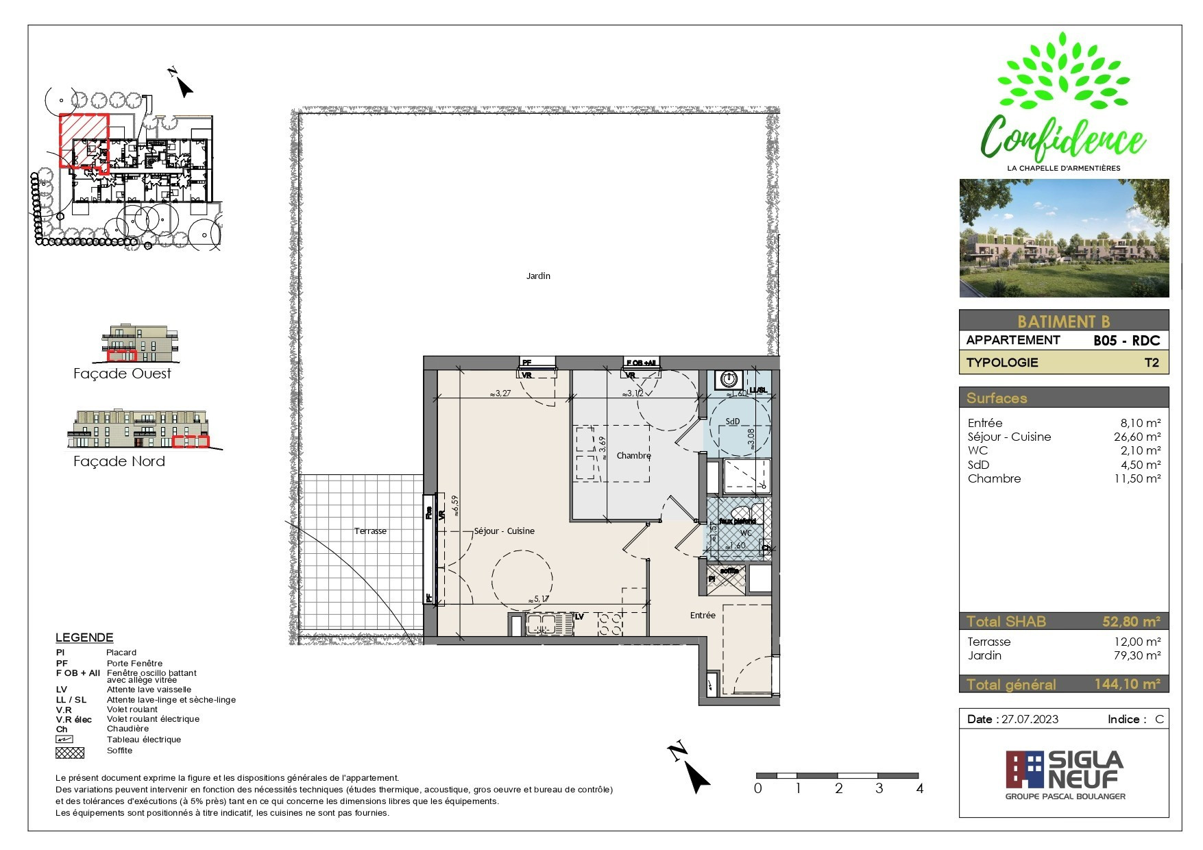 location appartement LA CHAPELLE D ARMENTIERES